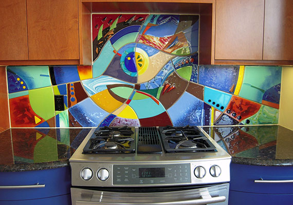 Fused Glass Wall Tiles