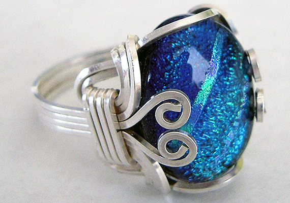 Dichroic Glass Ring