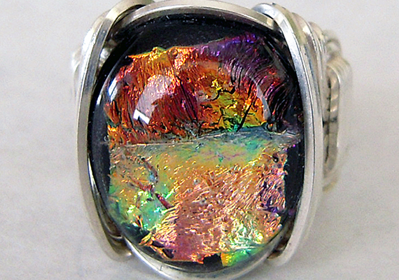 Dichroic Glass Ring