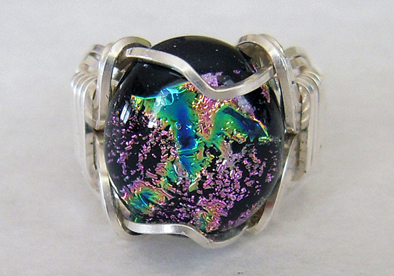 Dichroic Glass Ring