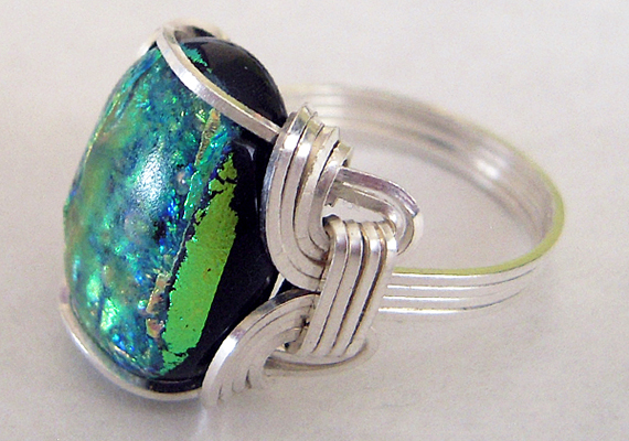 Dichroic Glass Ring